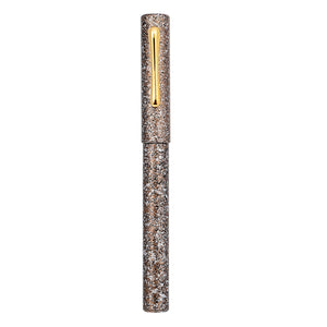 Taccia Granite Stone Fountain Pen - Brown GT