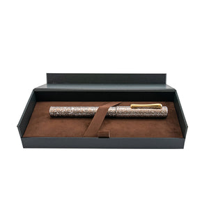 Taccia Granite Stone Fountain Pen - Brown GT