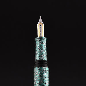 Taccia Granite Stone Fountain Pen - Green GT
