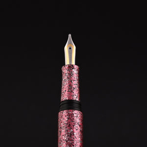Taccia Granite Stone Fountain Pen - Red CT