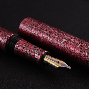 Taccia Granite Stone Fountain Pen - Red CT