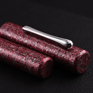 Taccia Granite Stone Fountain Pen - Red CT