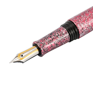 Taccia Granite Stone Fountain Pen - Red CT