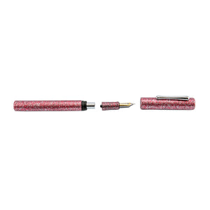Taccia Granite Stone Fountain Pen - Red CT