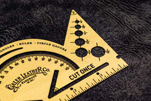 Vintage Inspired Brass Combine Tool - Protractor - 5.5 inches