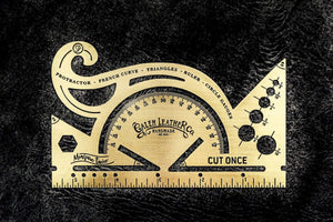 Vintage Inspired Brass Combine Tool - Protractor - 5.5 inches