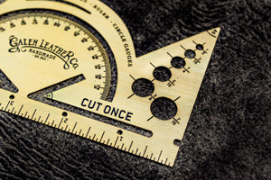 Vintage Inspired Brass Combine Tool - Protractor - 5.5 inches
