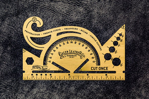 Vintage Inspired Brass Combine Tool - Protractor - 5.5 inches