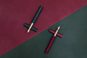 Ystudio Classic Revolve Fountain Pen - Red