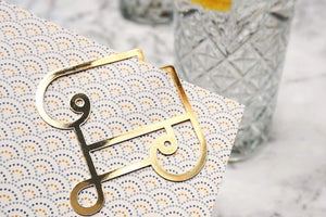 Brass Motif Paper Clips