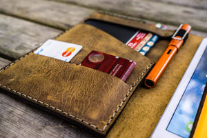 iPad Mini & Large Moleskine Cover - Crazy Horse Brown