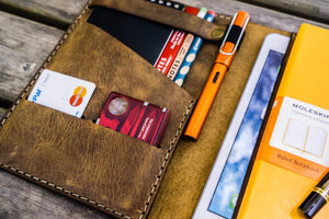 iPad Mini & Large Moleskine Cover - Crazy Horse Brown