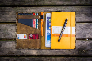 iPad Mini & Large Moleskine Cover - Crazy Horse Brown