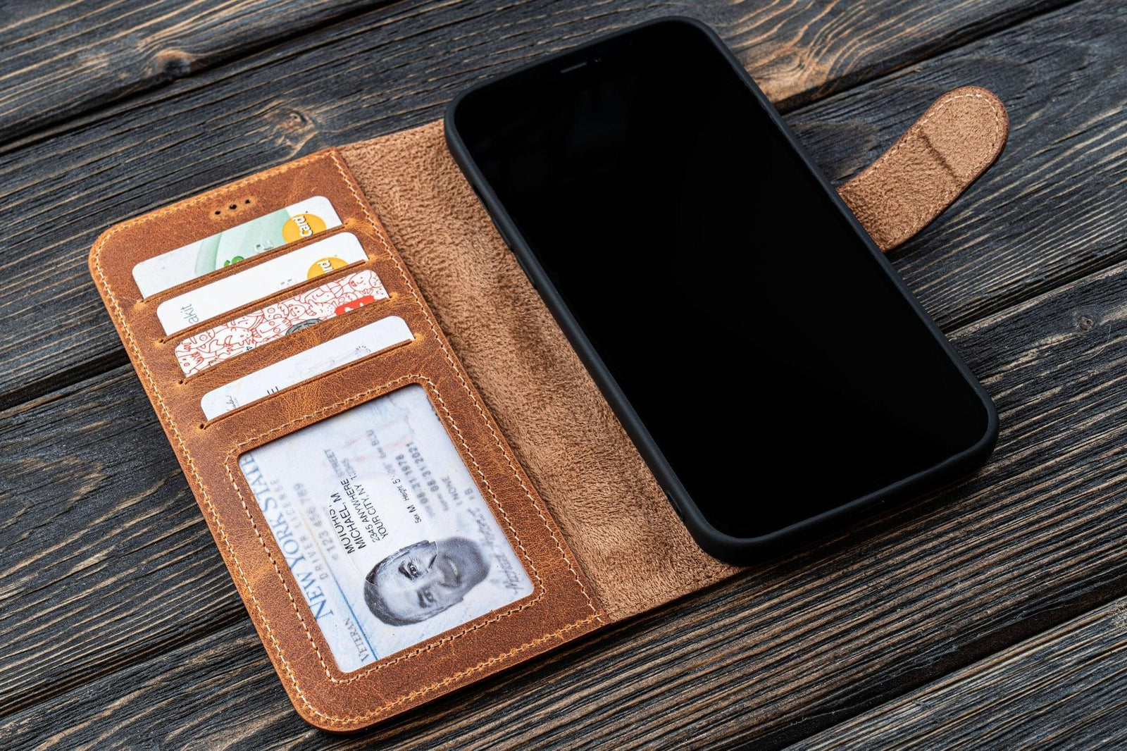 iPhone 13 Mini (5.4") Leather Wallet Case