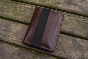 Leather Pocket Moleskine Journal Cover - Dark Brown