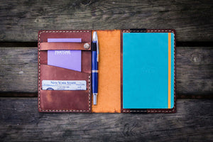 Leather Rhodia A6 Notebook Cover - Crazy Horse Tan