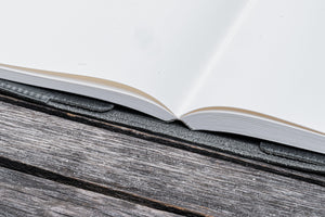 Leather Slim B6 Notebook / Planner Cover - Crazy Horse Smoky