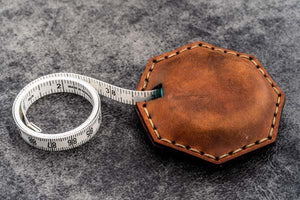 Leather Tape Measure Octagon