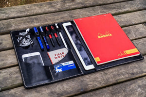 Leuchtturm1917 A4 - A4+ Leather Cover Portfolio - Black