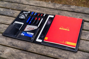 Leuchtturm1917 A4 - A4+ Leather Cover Portfolio - Black