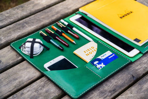 Leuchtturm1917 A4 - A4+ Leather Cover Portfolio - Green