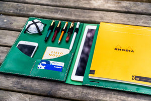 Leuchtturm1917 A4 - A4+ Leather Cover Portfolio - Green