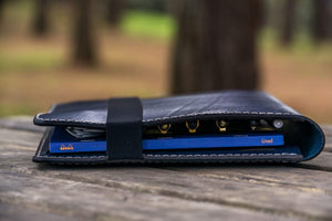 Leuchtturm1917 A4 - A4+ Leather Cover Portfolio - Navy Blue