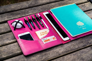 Leuchtturm1917 A4 - A4+ Leather Cover Portfolio - Pink