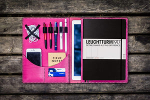 Leuchtturm1917 A4 - A4+ Leather Cover Portfolio - Pink