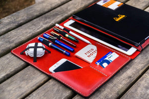 Leuchtturm1917 A4 - A4+ Leather Cover Portfolio - Red