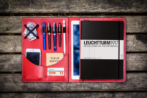 Leuchtturm1917 A4 - A4+ Leather Cover Portfolio - Red