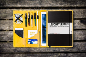 Leuchtturm1917 A4 - A4+ Leather Cover Portfolio - Yellow