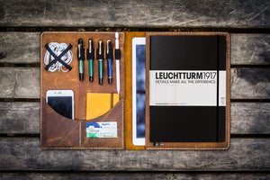 Moleskine Professional Workbook A4 Cover - Leather Compendium - Crazy Horse Brown