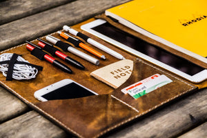 Moleskine Professional Workbook A4 Cover - Leather Compendium - Crazy Horse Brown