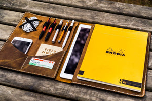 Moleskine Professional Workbook A4 Cover - Leather Compendium - Crazy Horse Brown