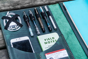 Moleskine Professional Workbook A4 Cover - Leather Compendium - Crazy Horse Forest Green