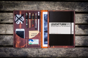 Moleskine Professional Workbook A4 Cover - Leather Compendium - Crazy Horse Orange