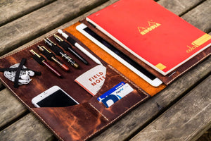 Moleskine Professional Workbook A4 Cover - Leather Compendium - Crazy Horse Orange