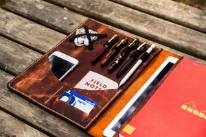 Moleskine Professional Workbook A4 Cover - Leather Compendium - Crazy Horse Orange