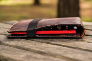 Moleskine Professional Workbook A4 Cover - Leather Compendium - Crazy Horse Orange