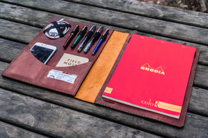 Moleskine Professional Workbook A4 Cover - Leather Compendium - Crazy Horse Tan