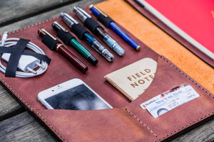 Moleskine Professional Workbook A4 Cover - Leather Compendium - Crazy Horse Tan