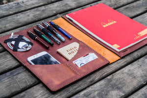 Moleskine Professional Workbook A4 Cover - Leather Compendium - Crazy Horse Tan