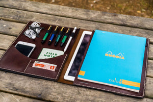 Moleskine Professional Workbook A4 Cover - Leather Compendium - Dark Brown