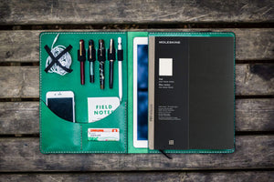Moleskine Professional Workbook A4 Cover - Leather Compendium - Green
