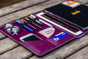 Moleskine Professional Workbook A4 Cover - Leather Compendium - Purple