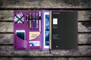 Moleskine Professional Workbook A4 Cover - Leather Compendium - Purple