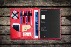 Moleskine Professional Workbook A4 Cover - Leather Compendium - Red