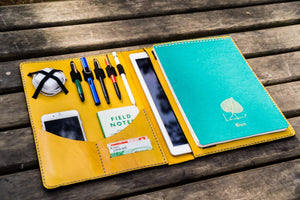 Moleskine Professional Workbook A4 Cover - Leather Compendium - Yellow