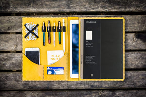 Moleskine Professional Workbook A4 Cover - Leather Compendium - Yellow